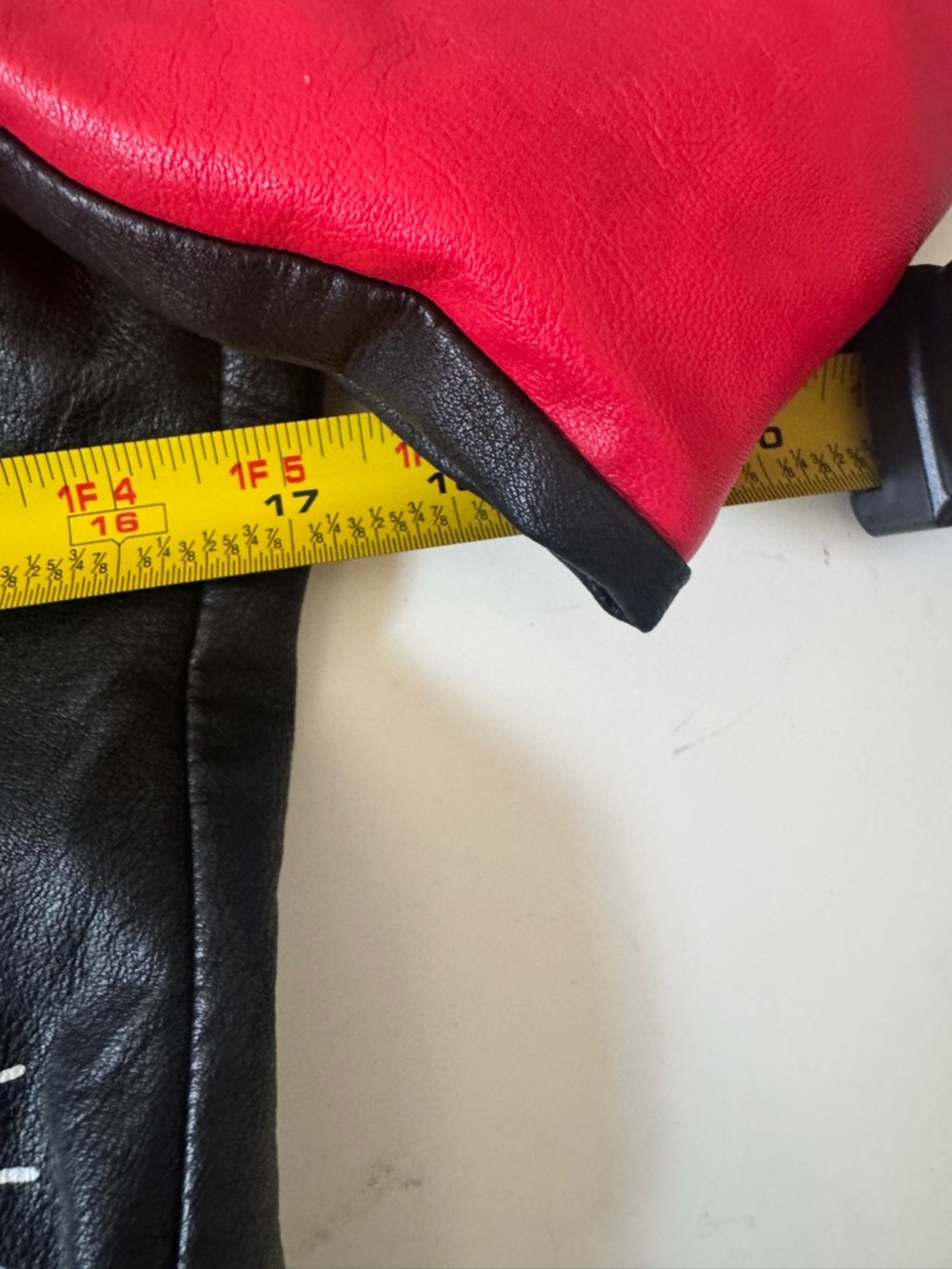 Redfox Studded Red Leather Jacket — Red & Black - Picture 12 of 14